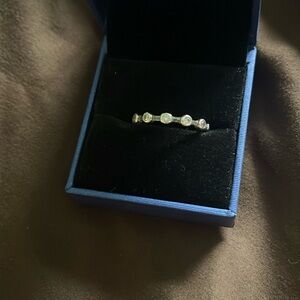 Silpada Sterling ring with clear stones